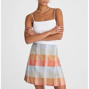 Madewell | Single-Pleat Linen Mini Skirt
